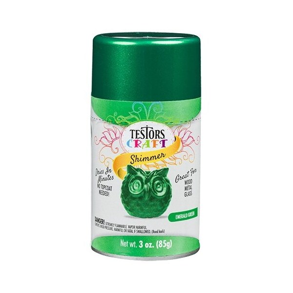 Testors TESTORS EMERALD GREEN SHIMMER 3 OZ SPRAY 304363 Zoro